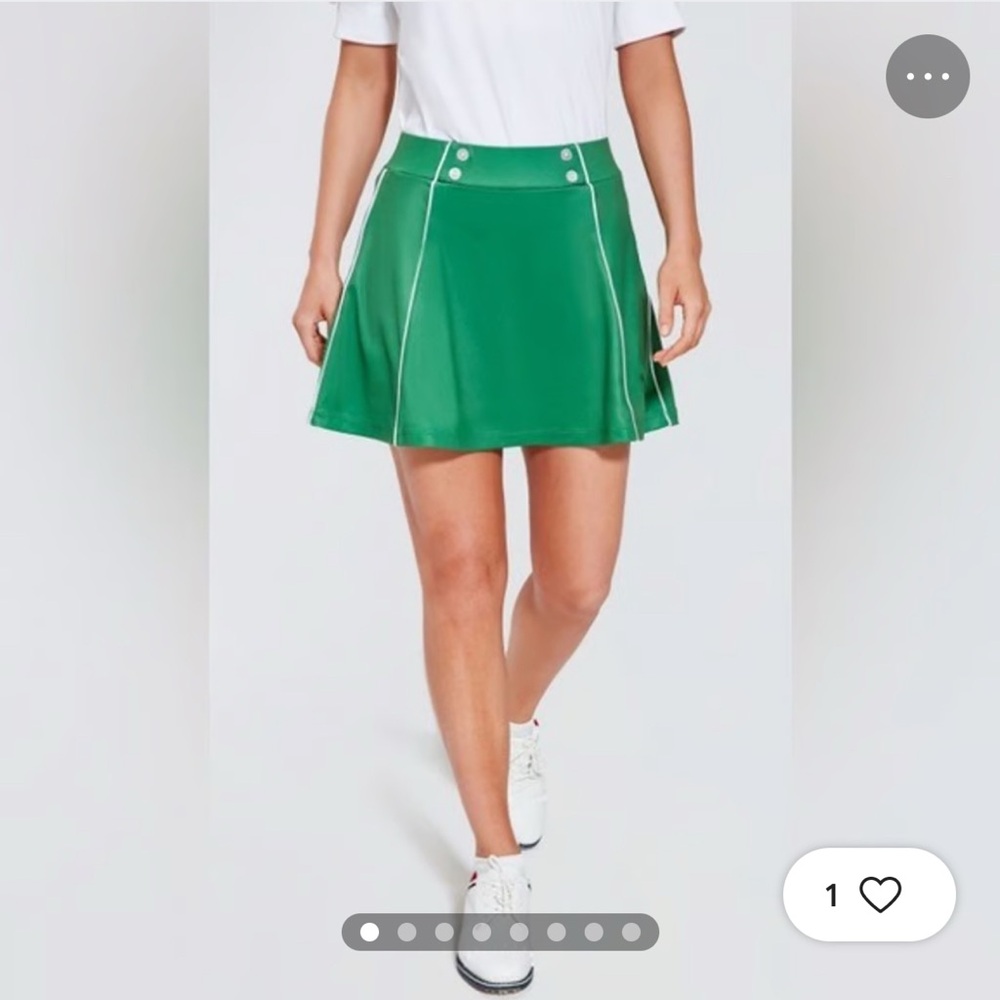 Green A-Line Pipes Renee Tennis/Golf Skirt